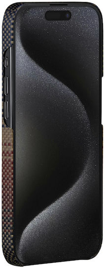 Pitaka Magez Back Cover Aramid Fiber 0.75mm Πολύχρωμο (iPhone 15 Pro Max)