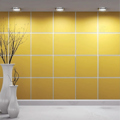 Ravenna Martina Yellow Glossy Floor / Wall Interior Gloss Ceramic Tile 20x20cm Yellow