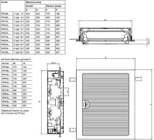 Hager Golf Walled 18-Elements Fuse Box with 1 Row