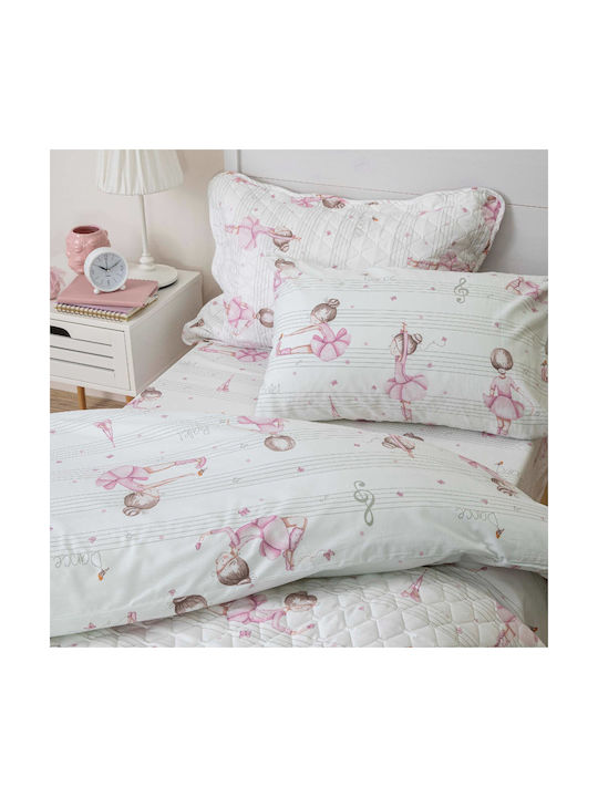 Borea Kids Duvet Cover Single Cotton White 160x240cm