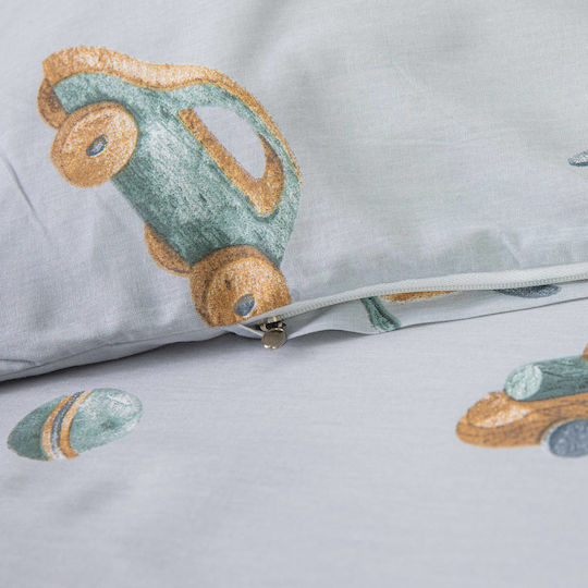 Borea Kids Duvet Cover Single Cotton Ciel 160x240cm
