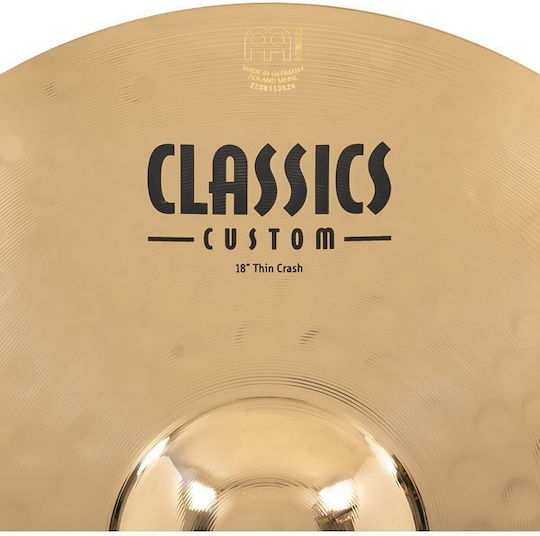 Meinl Πιατίνια 18" Classics Custom Thin Crash