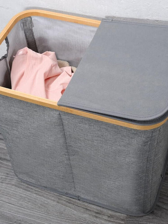 Kesper Перилна Кошница Текстил С Капак 54.5x33x50см Сив