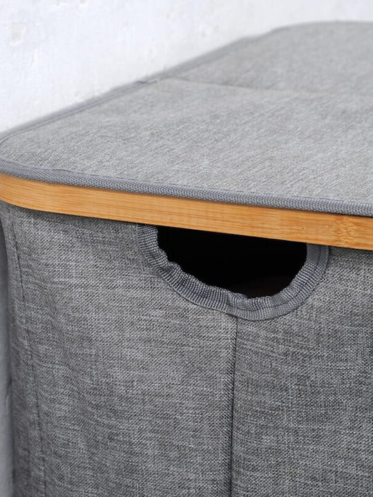 Kesper Перилна Кошница Текстил С Капак 54.5x33x50см Сив