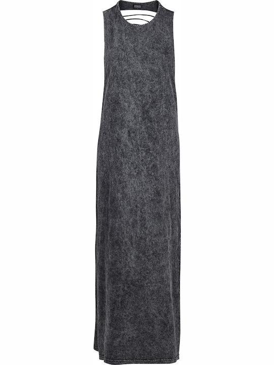 Καλοκαιρινό Maxi Φόρεμα με Σκίσιμο Black