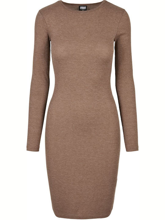 Midi Kleid Dark Khaki