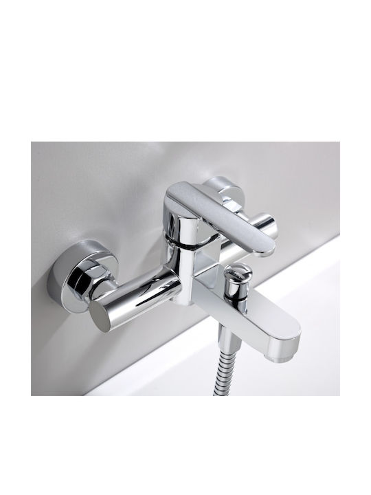 Imex Roma Mixing Bathtub Shower Faucet Complete Set Silver