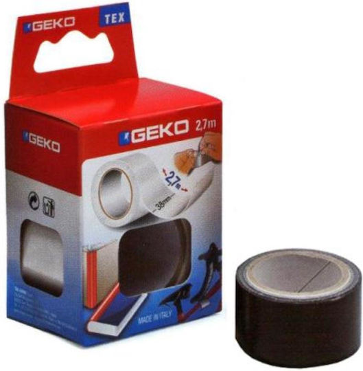 Geko Laminated Black Self-Adhesive Fabric Tape Black 38mmx2.7m 1pcs