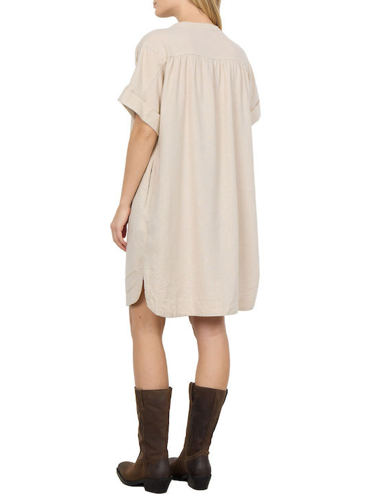 Soya Concept Midi Shirt Dress Dress Ecru