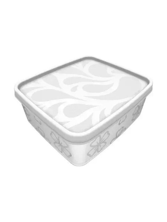 Viosarp Plastic Lunch Box White 650ml