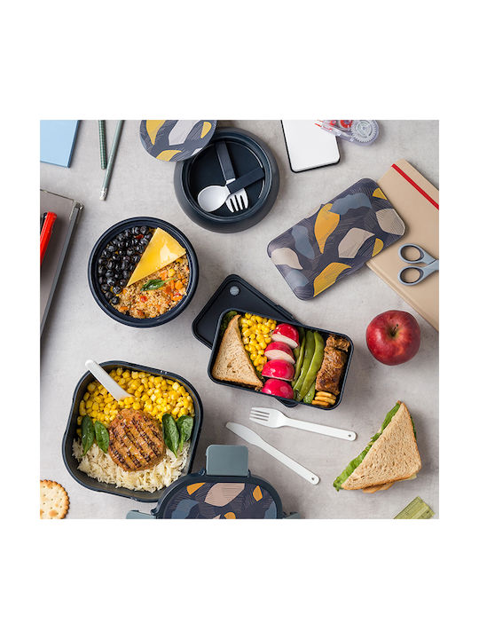 Nava Microwave Plastic Lunch Box Blue 650ml
