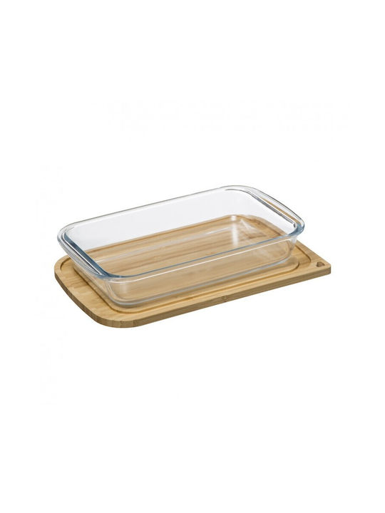 Marva Cutie pentru Mâncare Sticlă Bej 29x18cm 1buc