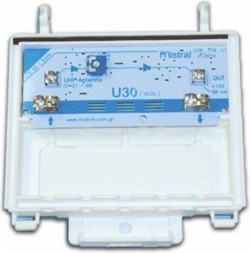 Mistral U30spl Σετ Ενισχυτής Γραμμής (με Τροφοδοτικό & Φίλτρο)