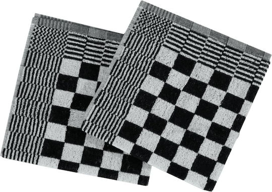 vidaXL Handtuch aus 100% Baumwolle in Schwarz Farbe 10Stück