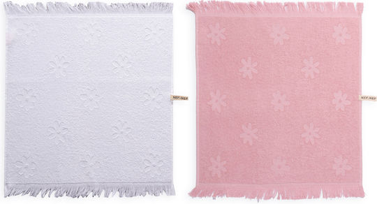Nef-Nef Homeware Daisy Tea Towel from 100% Cotton in White Color 50x50cm Nef-Nef Homeware Daisy Tea Towel from 100% Cotton in White Color 50x50cm