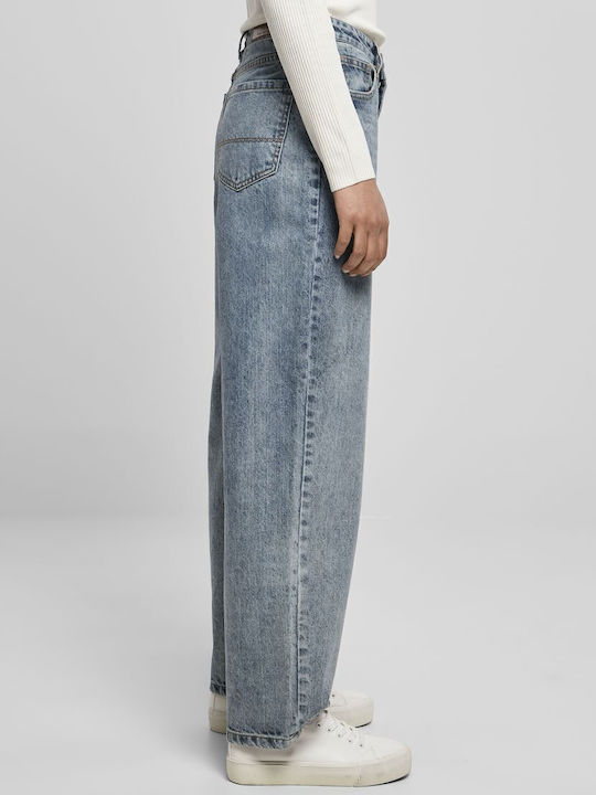 Hoch tailliert Damenjeans Light Blue