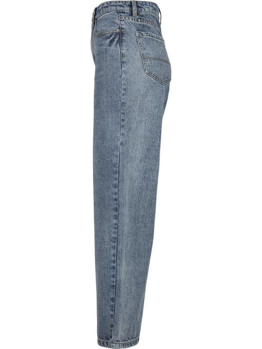 Hoch tailliert Damenjeans Light Blue
