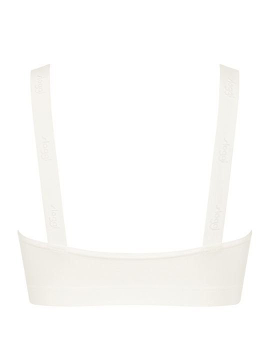Women's Bra without Padding Silk White