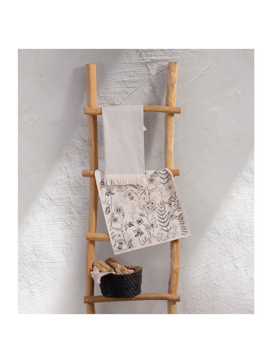 Nef-Nef Homeware Tea Towel from 100% Cotton in Ecru Color 40x60cm