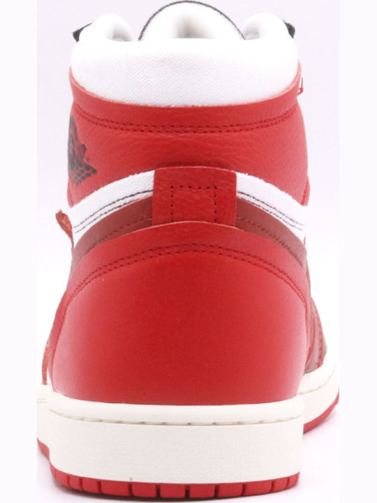 Air  1 High Γυναικεία Μποτάκια Κόκκινο