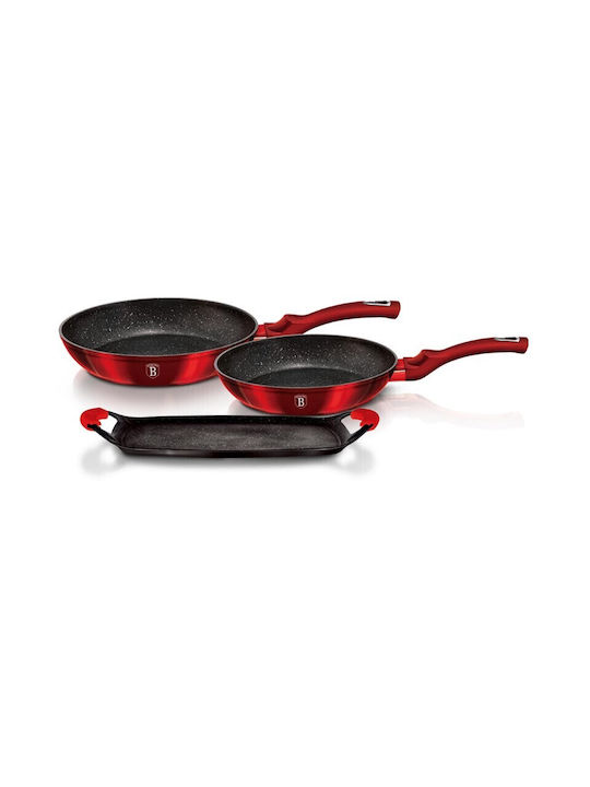 Berlinger Haus Pans Set of Aluminum with Non-stick Coating Burgundy Collection 2pcs