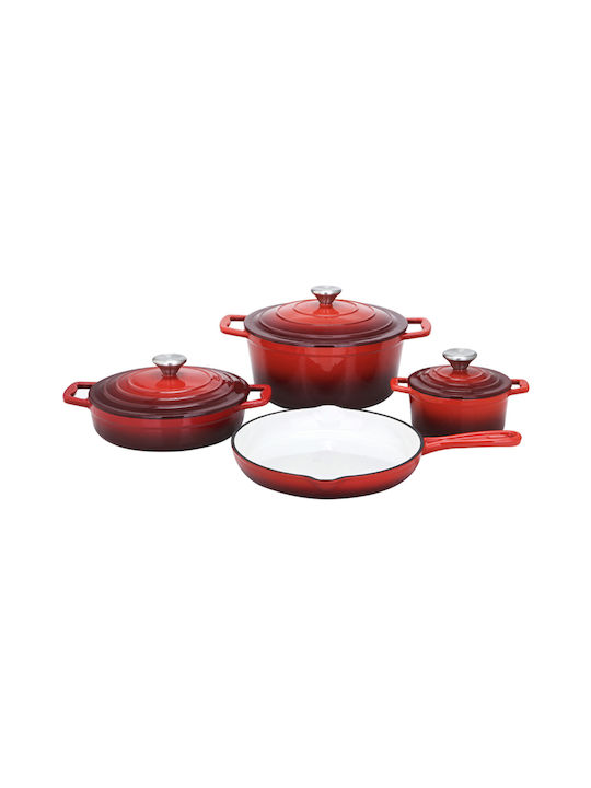 Carl Schmidt Sohn Cookware Set of Cast Aluminum with Enamel Coating 4pcs