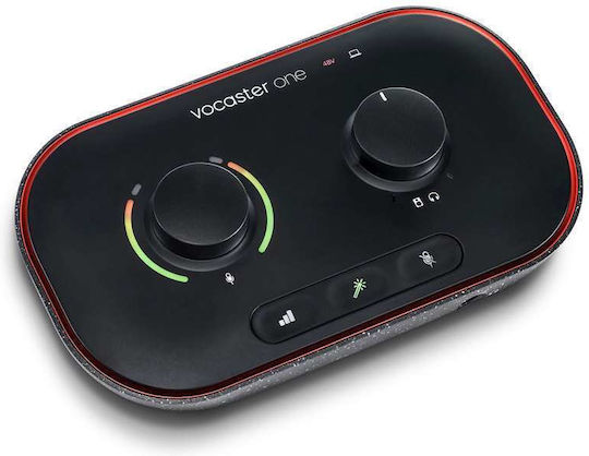Focusrite Vocaster One Studio Εξωτερική Επαγγελματική Κάρτα Ήχου με Σύνδεση USB