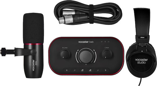 Focusrite Vocaster Two Studio Εξωτερική Επαγγελματική Κάρτα Ήχου με Σύνδεση USB