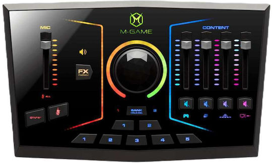 M-Audio M Game RGB Dual MI/EM/000084 Εξωτερική Επαγγελματική Κάρτα Ήχου με Σύνδεση USB