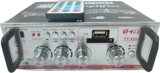 YT 326A Leistungsverstärker Hi-Fi-Verstärker Stereo Schwarz