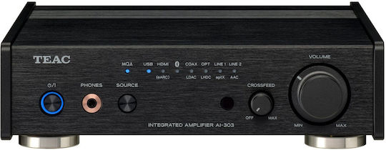 Teac AI-303 Ολοκληρωμένος Ενισχυτής Hi-Fi Stereo 50W/4Ω 25W/8Ω Μαύρος