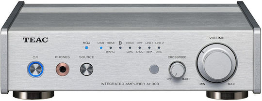 Teac AI-303 Integrated Hi-Fi Amplifier Stereo 50W/4Ω 25W/8Ω Silver