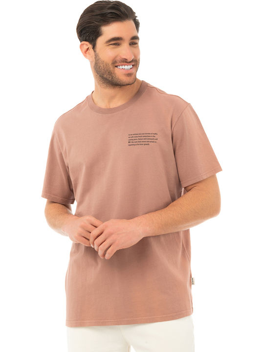 T-shirt Καφέ