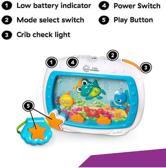 Baby Einstein Μουσικό Παιχνίδι Sea Dreams Soother Musical Crib Toy Sound Machine
