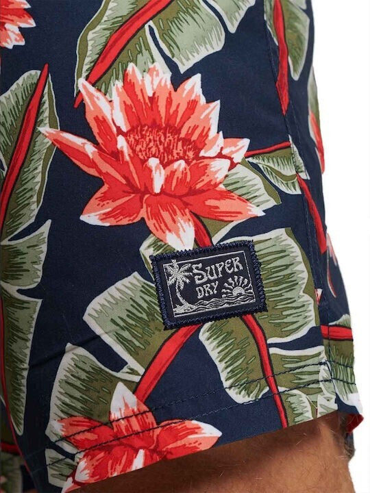 Superdry Αντρικό Μαγιό M3010212a-8rv Banana Leaf Navy