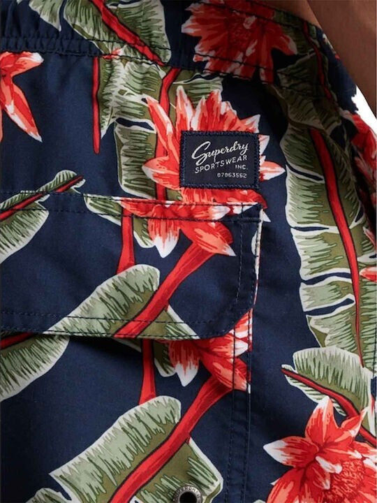 Superdry Αντρικό Μαγιό M3010212a-8rv Banana Leaf Navy