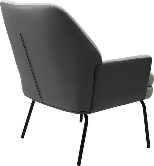 Πολυθρόνα Kieran 77x69x82.5cm Γκρι