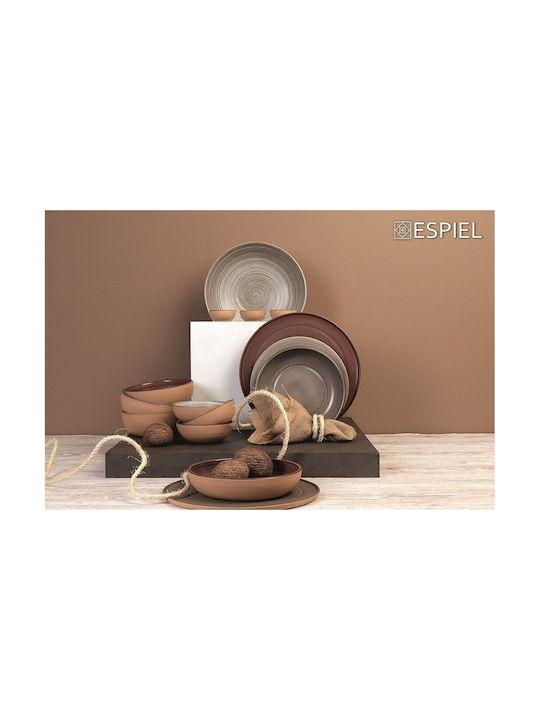 Espiel Calabria Serving Bowl Round Beige with Diameter 6.5cm