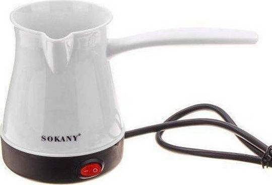 Sokany SK-219 Electric Greek Coffee Pot 600W with Capacity 500ml White