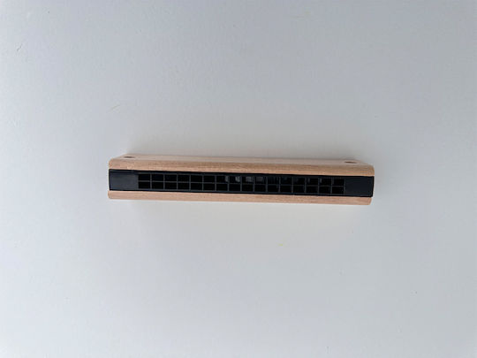 Bombonieră de Botez Harmonica din Lemn