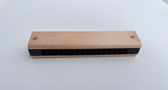 Bombonieră de Botez Harmonica din Lemn
