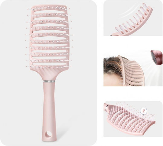 ecarla Bürste Haare für Haarstyling Rosa