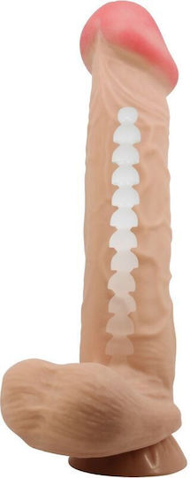 Pretty Love Sliding Skin Series Realistic Dildo Sliding Skin Suction Cup Flesh 26 Cm