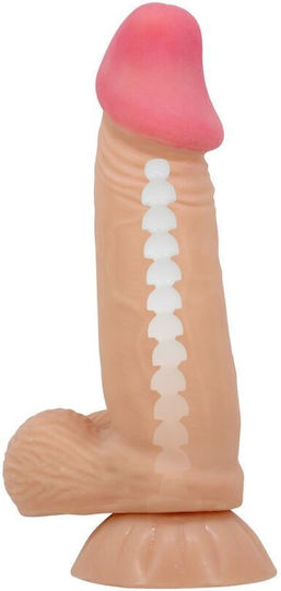 Pretty Love Sliding Skin Series Realistic Dildo Sliding Skin Suction Cup 19.4 Cm