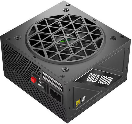 1STPLAYER 1000W Schwarzes Vollständig Modulares 80 Plus Gold Netzteil