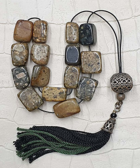 Roloi Komboloi Worry Beads Gray 31cm