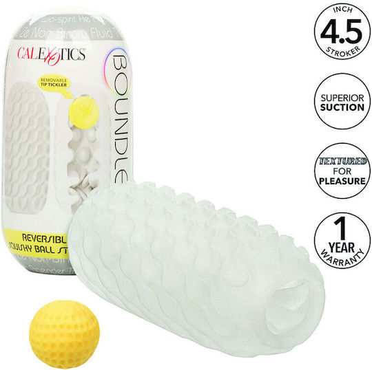 California Exotics Boundless Reversible Squishy Ball Stroke Grey
