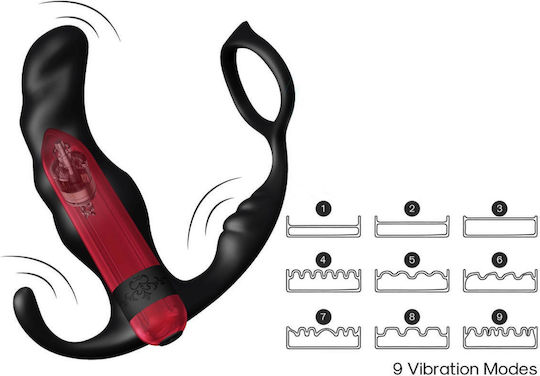 Prostate Massager Penis Ring 9 Modes 11cm