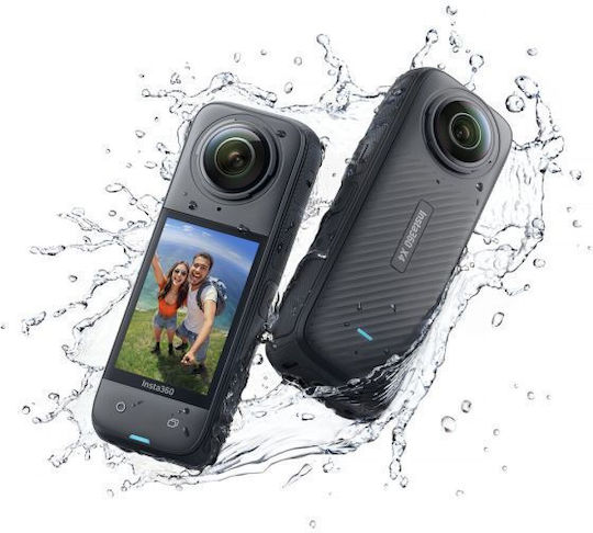 Insta360 X4 Action Camera 8K 360° Capture Underwater with Touch Screen 2.5" and Wi-Fi Black