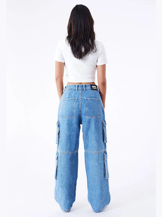 Dr Denim Women's Jean Trousers Stream Sky Retro